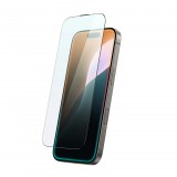 AmazingThing Titan Max kékfényszűrős tükröződésmentes edzett üveg fekete szegéllyel iPhone 16 Pro Max