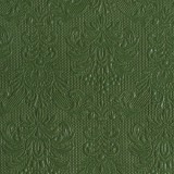 Ambiente Elegance dark green dombornyomott papírszalvéta 25x25cm,15db-os