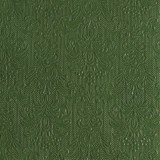 Ambiente Elegance dark green dombornyomott papírszalvéta 33x33cm,15db-os