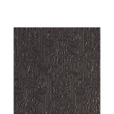 Ambiente Elegance dark grey dombornyomott papírszalvéta 25x25cm,15db-os