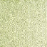 Ambiente Elegance Green pearl dombornyomott papírszalvéta 40x40cm,15db-os