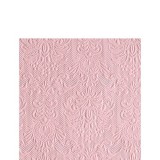 Ambiente Elegance pastel rose dombornyomott papírszalvéta 25x25cm, 15db-os