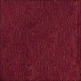 Ambiente Elegance ruby red dombornyomott papírszalvéta 40x40cm,15db-os