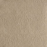 Ambiente Elegance taupe dombornyomott papírszalvéta 33x33cm,15db-os