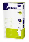 AMBULEX VIZSGÁLÓ GUMIKESZTYŰ LATEX ELŐPUDEREZETT 100 db S-M-L-XL méretben