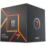 AMD AM5 Ryzen 7 7700 Box 3,8GHz MaxBoost 5,3GHz 8xCore 16xThreads 40MB 65W RGB Wraith Prism Cooler (100-100000592BOX) - Processzor