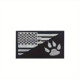 Amerikai zászló hímzett taktikai kutyás kitűző