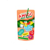 Amigo szívószálas barackos icetea üdítőital 200ml