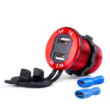 AMIO Beépíthető voltmérő USB aljzattal QC3.0