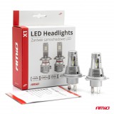 Amio LED izzó X1 Series H4 12V 6500K - párban
