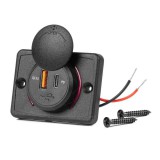 Amio vízálló, beépíthető USB/USB-C aljzat - 12/24V