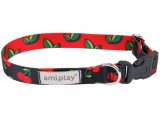 Amiplay állítható nyakörv BeHappy Cherry | Kutyanyakörv