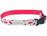 Amiplay állítható nyakörv BeHappy Watermelon | Kutyanyakörv