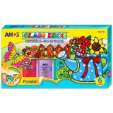 Amos üvegfesték 6 db-os készlet