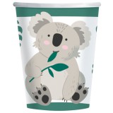 Amscan Koala macis papírpohár 250 ml - 8 db