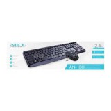 AN-100 Billentyűzet/Egér WIRELESS, HU (fekete) (IMICE_AN-100)