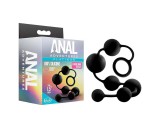 Anal Adventures L - gyöngyös anál dildó (fekete)