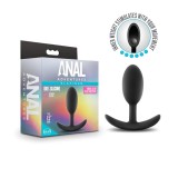 Anal Adventures Platinum M - anál plug - fekete (közepes)