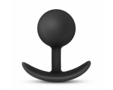 Anal Adventures Platinum Vibra Plug - anál dildó (fekete)