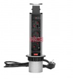 ANCO Bútorba építhető rejtett 3-as elosztó, 28,4cm