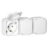 ANCO Hydra+ 3-as földelt dugalj, IP54