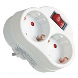 ANCO Kettes földelt dugalj kapcsolóval