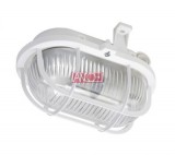 ANCO Ovális hajólámpa műanyag ráccsal,maximum teljesítmény: 60 W, E27