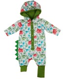 Andrea Kft. dinós kapucnis hosszú ujjú overál