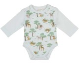 Andrea Kft. Hosszú ujjú baba body állatos mintával