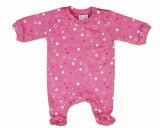 Andrea Kft. Hosszú ujjú baba rugdalózó karikás mintával