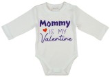 Andrea Kft. "Mommy is my Valentine" feliratos valentin napi baba body fehér