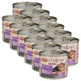 ANIMONDA CARNY ADULT nedves macskaeledel, marha és bárány 12 x 200 g