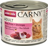Animonda Carny Adult pulykás, marhás és garnélás konzerv macskáknak (6 x 200 g) 1.2kg