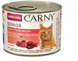 Animonda Carny Senior marhás és pulykaszíves konzerv idős macskáknak (24 x 200 g) 4.8kg