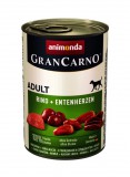 Animonda GranCarno Adult konzerv, marha és kacsaszív 24 x 400 g (82746)