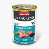 Animonda GranCarno Adult kutyakonzerv - lazac, spenót 400 g