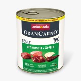 Animonda GranCarno Adult kutyakonzerv - szarvas, alma 800 g