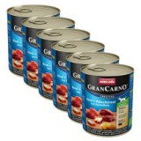 ANIMONDA GranCarno Fleisch Adult konzerv füstölt angolna+burgonya - 6x800g