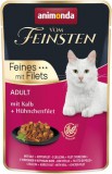 Animonda Vom Feinsten Feines mit Filets borjús és csirkemellfilés macskaeledel alutasakban (18 x 85 g) 1,53 kg