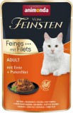 Animonda Vom Feinsten Feines mit Filets kacsás és pulykafilés macskaeledel alutasakban (18 x 85 g) 1,53 kg