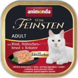 Animonda Vom Feinsten Gourmet marhás, csirkemelles és gyógynövényes alutálkás macskaeledel (16 x 100 g) 1,6 kg