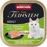 Animonda Vom Feinsten Gourmet pulykás, csirkemelles és gyógynövényes alutálkás macskaeledel (32 x 100 g) 3,2 kg