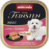 Animonda Vom Feinsten Gourmet pulykás és sonkás kutyaeledel alutálkában (44 x 150 g) 6.6kg