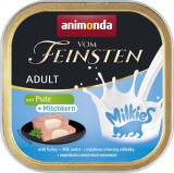 Animonda Vom Feinsten pulykahúsos macskaeledel tejes töltelékkel (32 x 100 g) 3.2kg