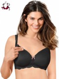 Anita Maternity Miss Lovely szivacsos, merevítő nélküli szoptatós melltartó, fekete