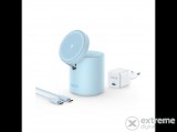 Anker, PowerWave Mag-Go 2-in-1 Dock Blue EU Plug töltőállvány kék
