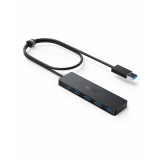 ANKER Ultra Slim Data USB 3.0 HUB, 4 port, fekete - A7516016 (A7516016) - USB Elosztó