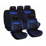 Anma - 9 részes univerzális üléshuzat szett - fekete-kék