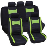 Anma - 9 részes univerzális üléshuzat szett - fekete-zöld színben