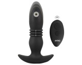 ANOS - rádiós lökő anál vibrátor (fekete)